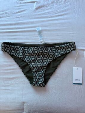 Carve Designs Olive Green Floral Bikini Bottoms